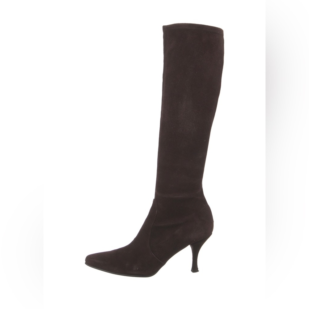 Stuart Weitzman GIVING in Cola Suede Size 7.5